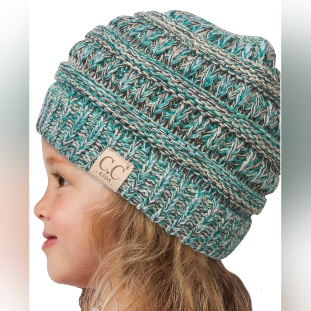 CC Kids Teal Knit Beanie-*NWT*